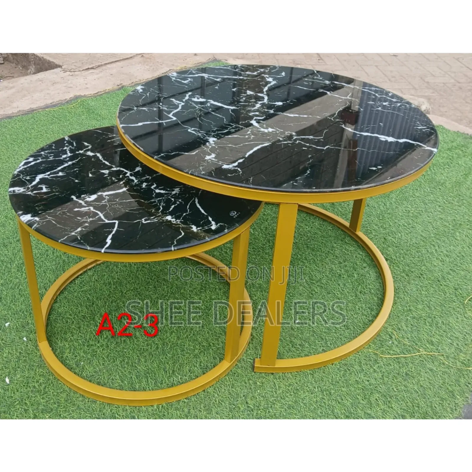*Marble Nesting Coffee Table (Glass Effect)