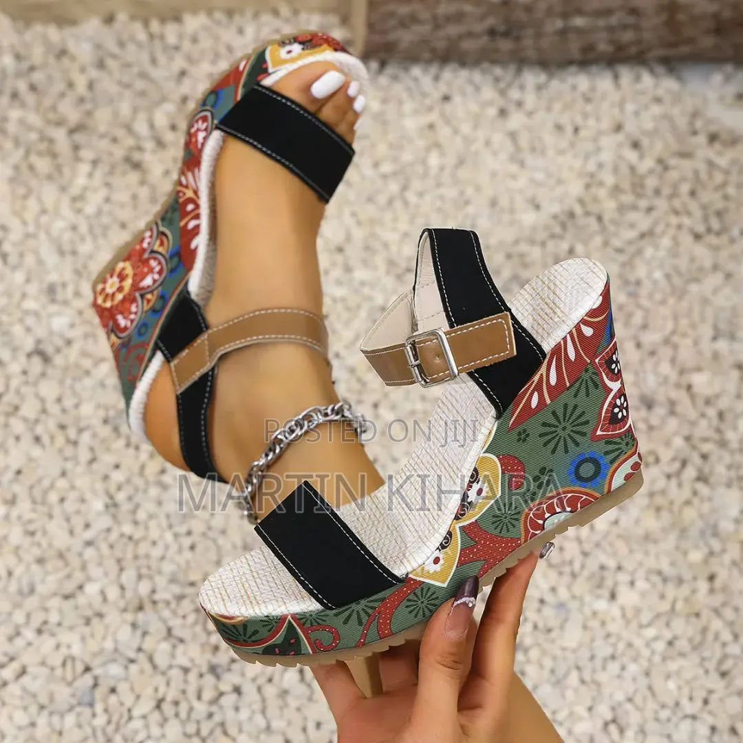 Ladies Floral Wedges(size 36-43)