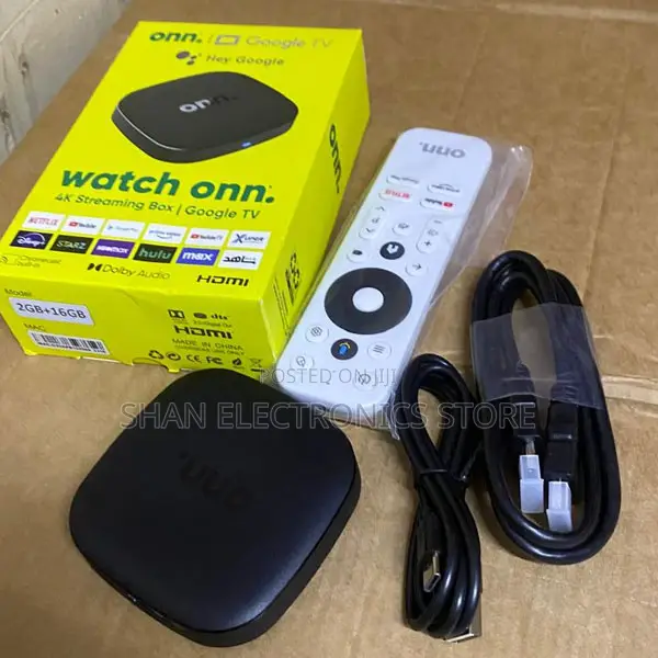 Space Saving ONN Android TV Box 2GB RAM 8GB Memory