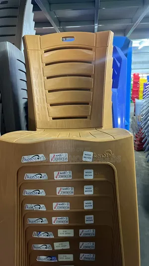Wood Brown Plastic Chairs