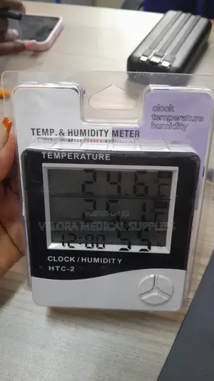 HTC-1 Digital Thermometer Hygrometer With Clock