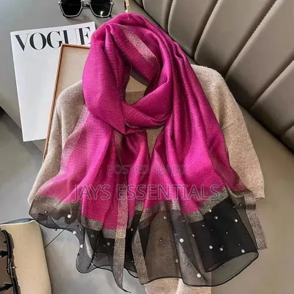 Pear and Butterfly Detailed Scarfs