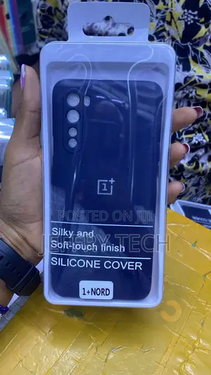 Dark Blue Silicone Cover Designed for the OnePlus Nord Smartphone