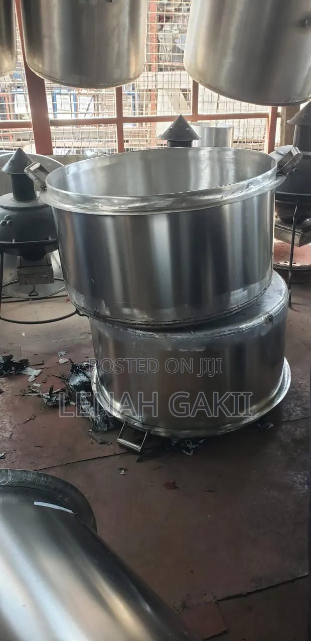 100L Heavy Duty Stainless Steel Cooking Sufuria