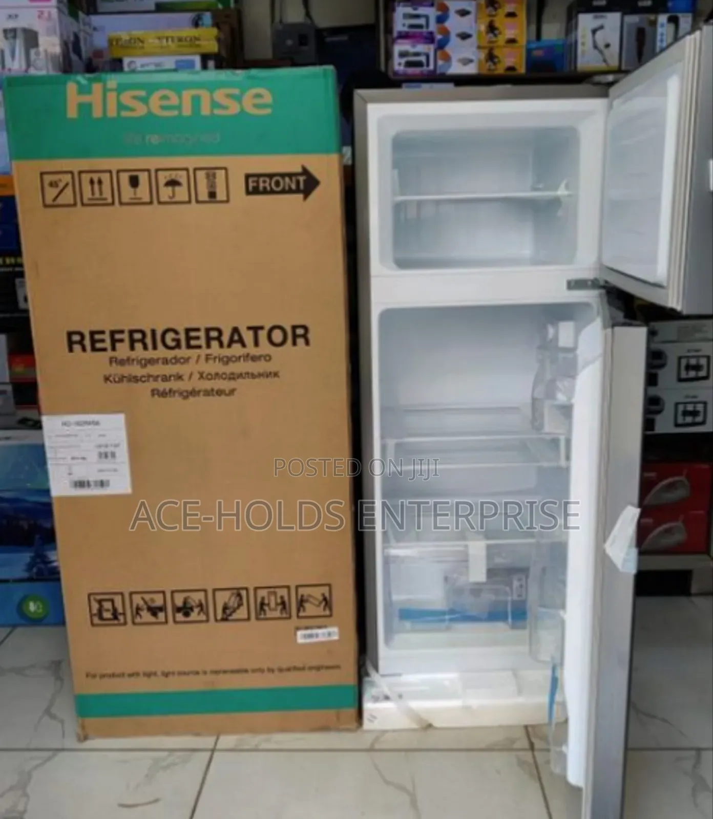 Hisense 120 Litres Double Door Fridge (Silver)