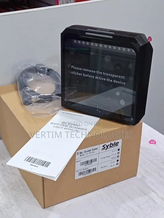 XB-8808G Hands-Free Barcode Scanner – Tabletop POS