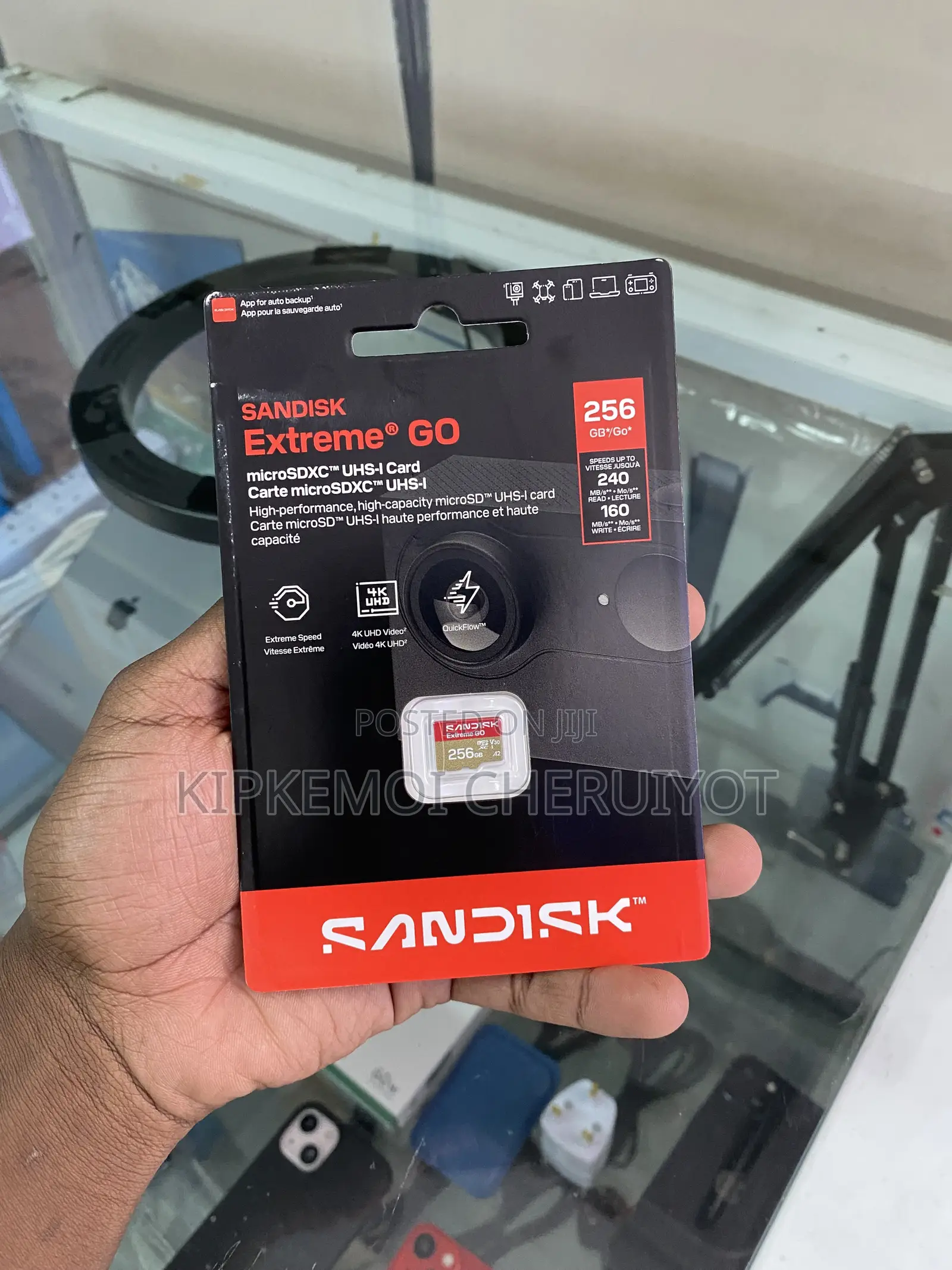 256gb Sandisk Extreme Go Microsdtm Uhs-I Card