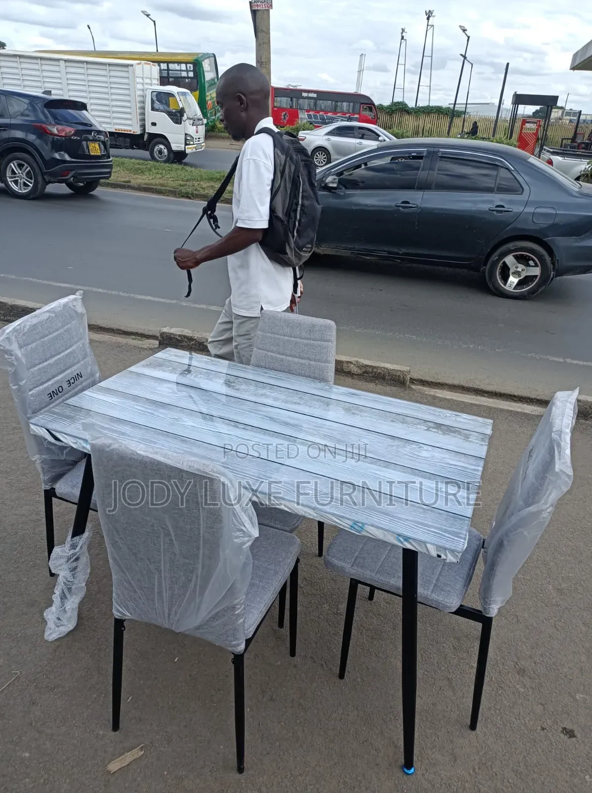 4 Seat Glass Dining Table