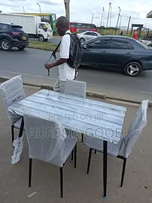 4 Seat Glass Dining Table