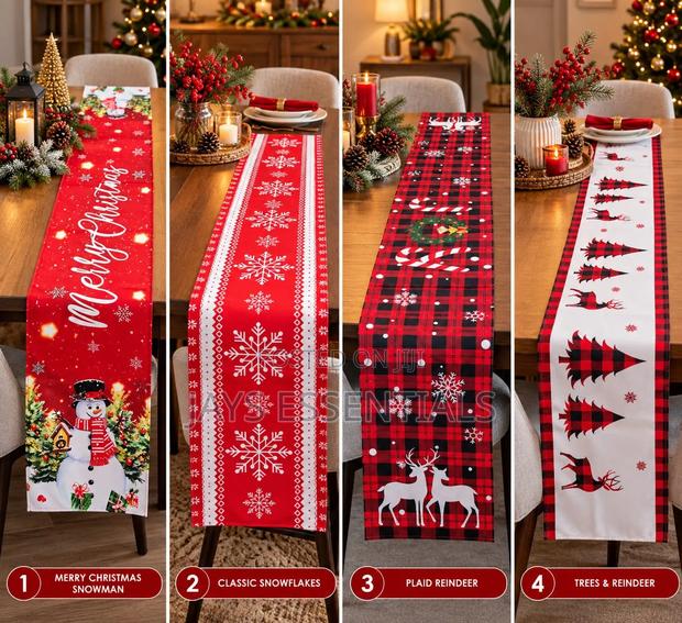 Decorative Christmas Table Runners - main view