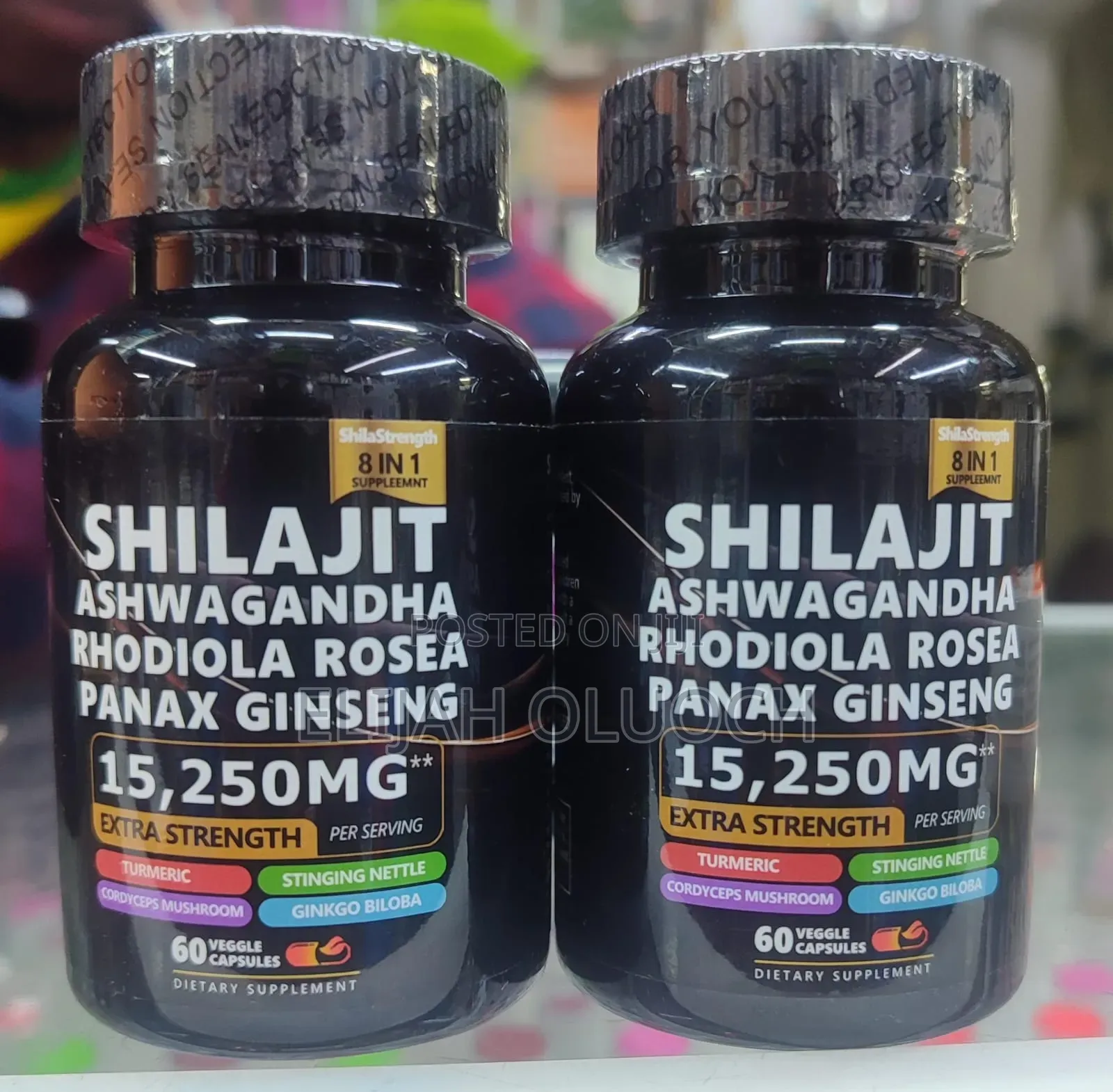 8-in-1 Shilajit Ashwagandha Dietary Supplement