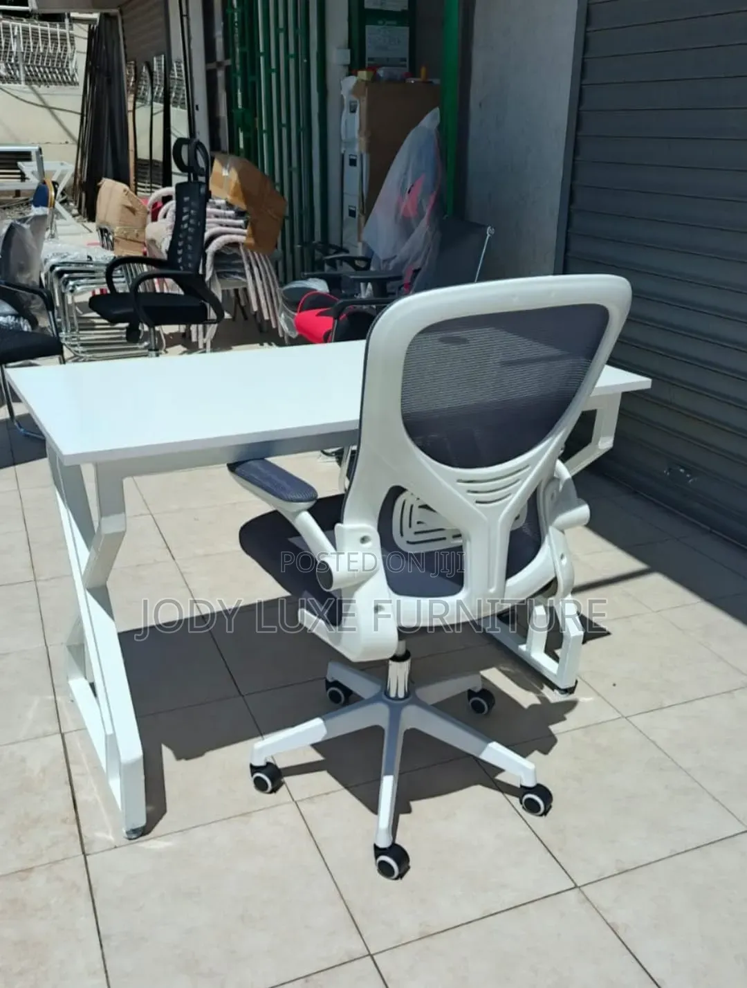White Chair With Study Boss Table