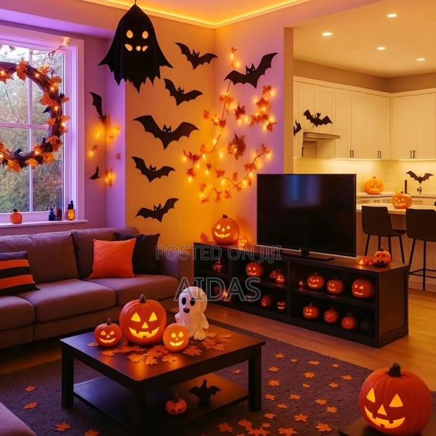 12 PCS Fake Bats Halloween Decoration