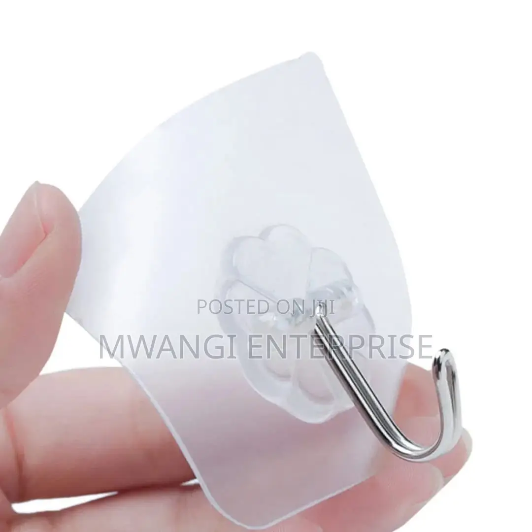 10pcs Transparent Wall Sticker Hooks