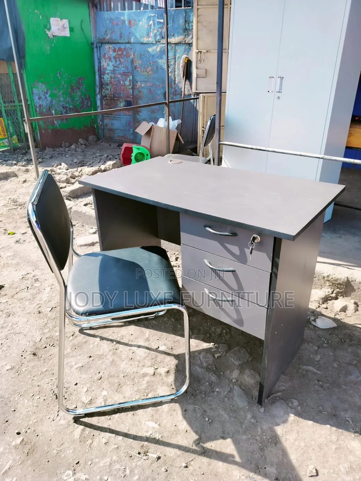 Mesh and Black Desk