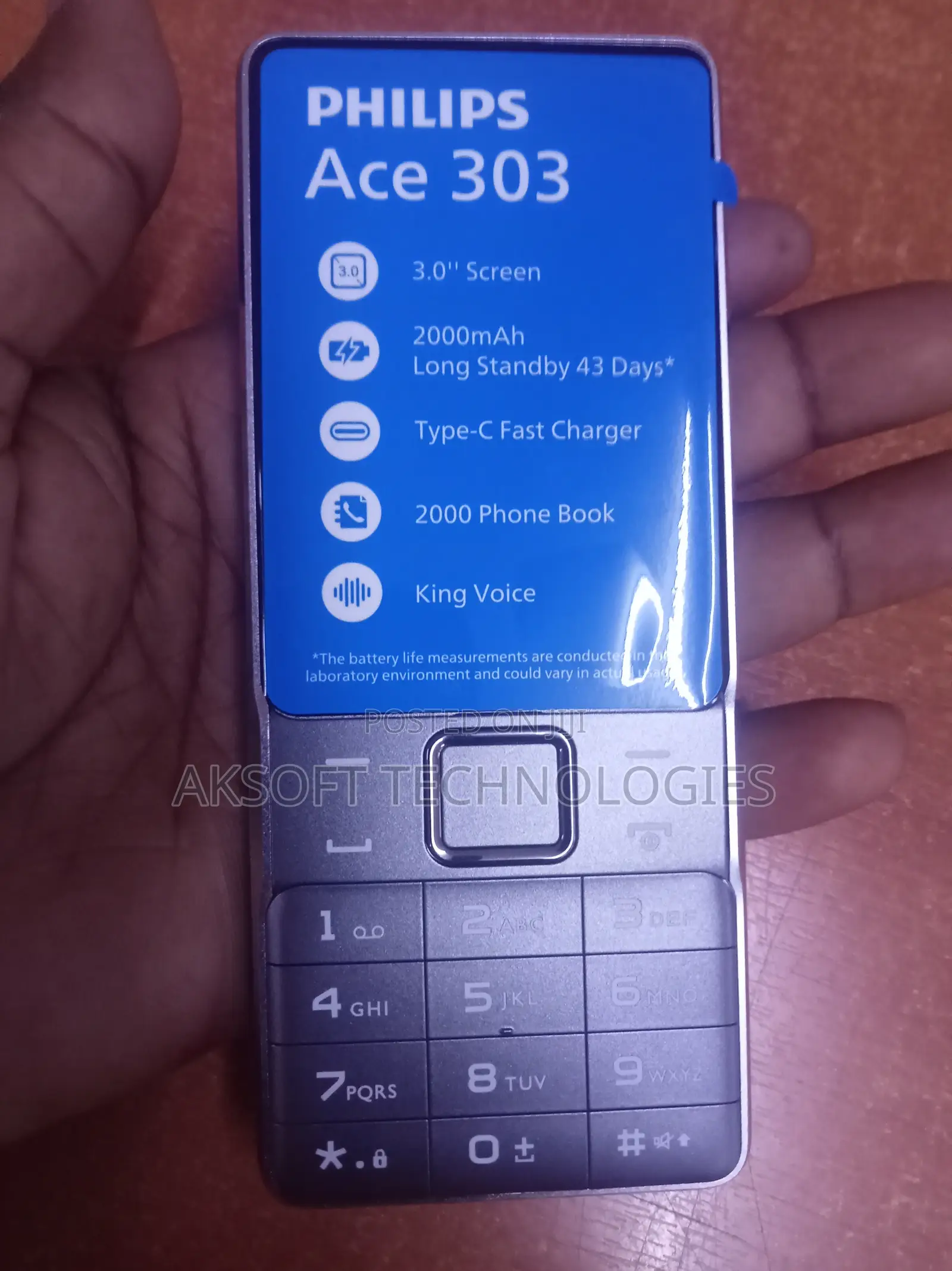 New Philips Ace 303 Gray