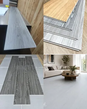 Ash Grey and Charcoal Grey Interlpcking SPC Flooring for Homes-Offices