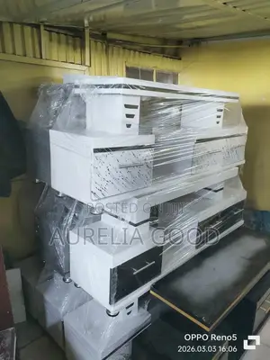 White TV Cabinet With Drawer