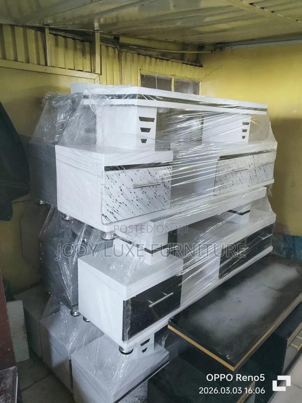 White TV Cabinet With Drawer