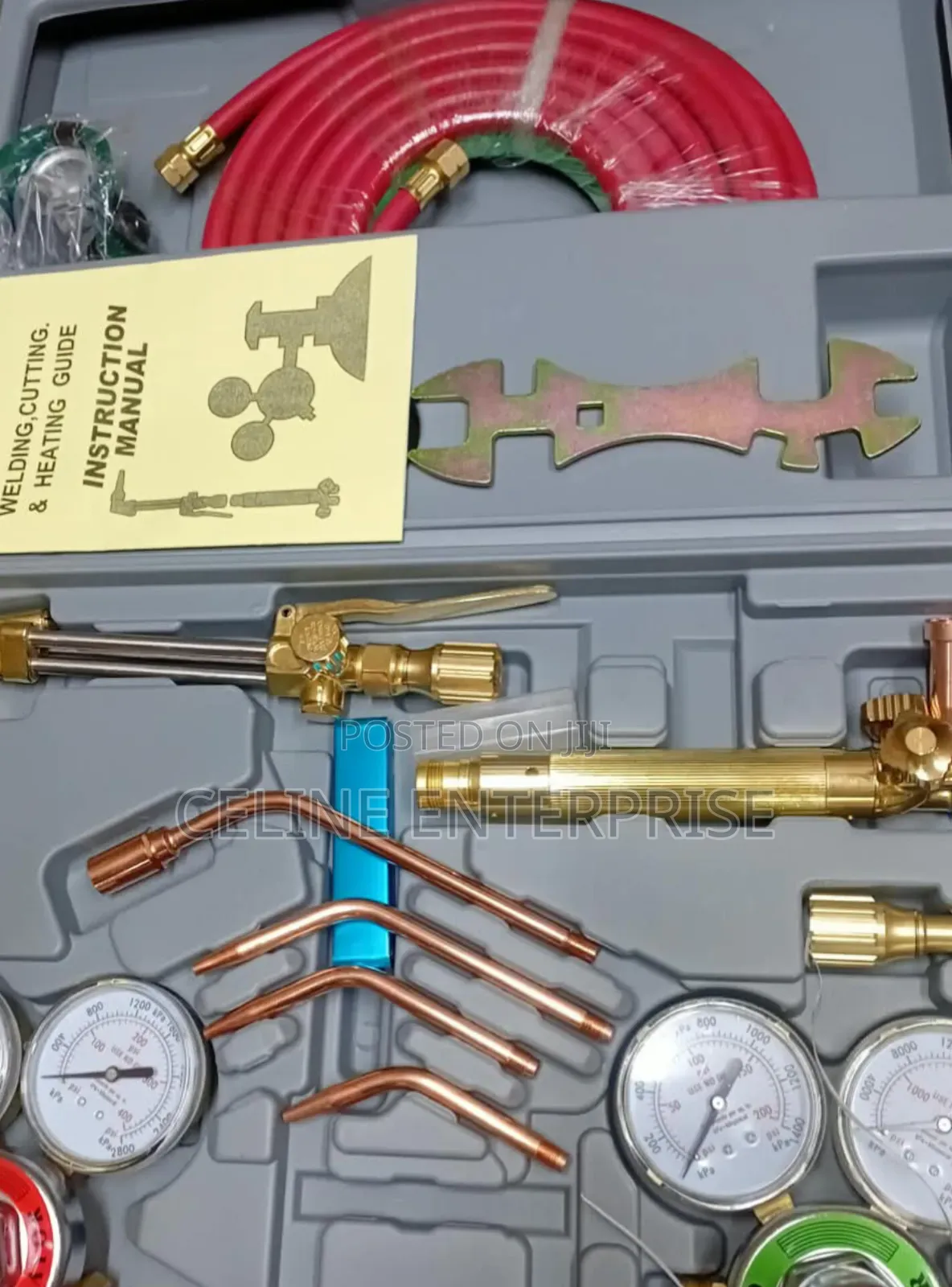 Oxy-Acetylene Welding Toolkit With Regulators and HosesGas Welding