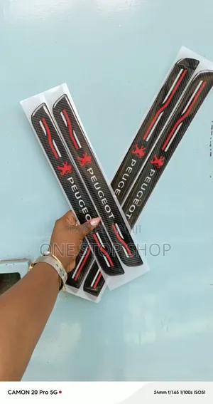 Peugeot Logo Door Frame Sticker Applies Directly to the Car Door Steps