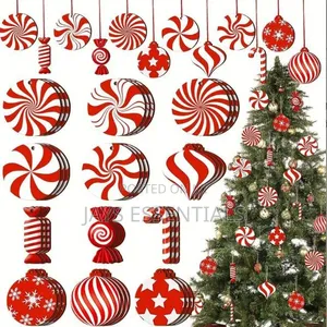 12pcs Wooden Christmas Tree Decor
