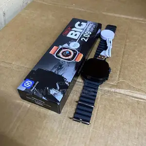 Sleek Black Strap T900 Ultra Big Screen Smart Watch