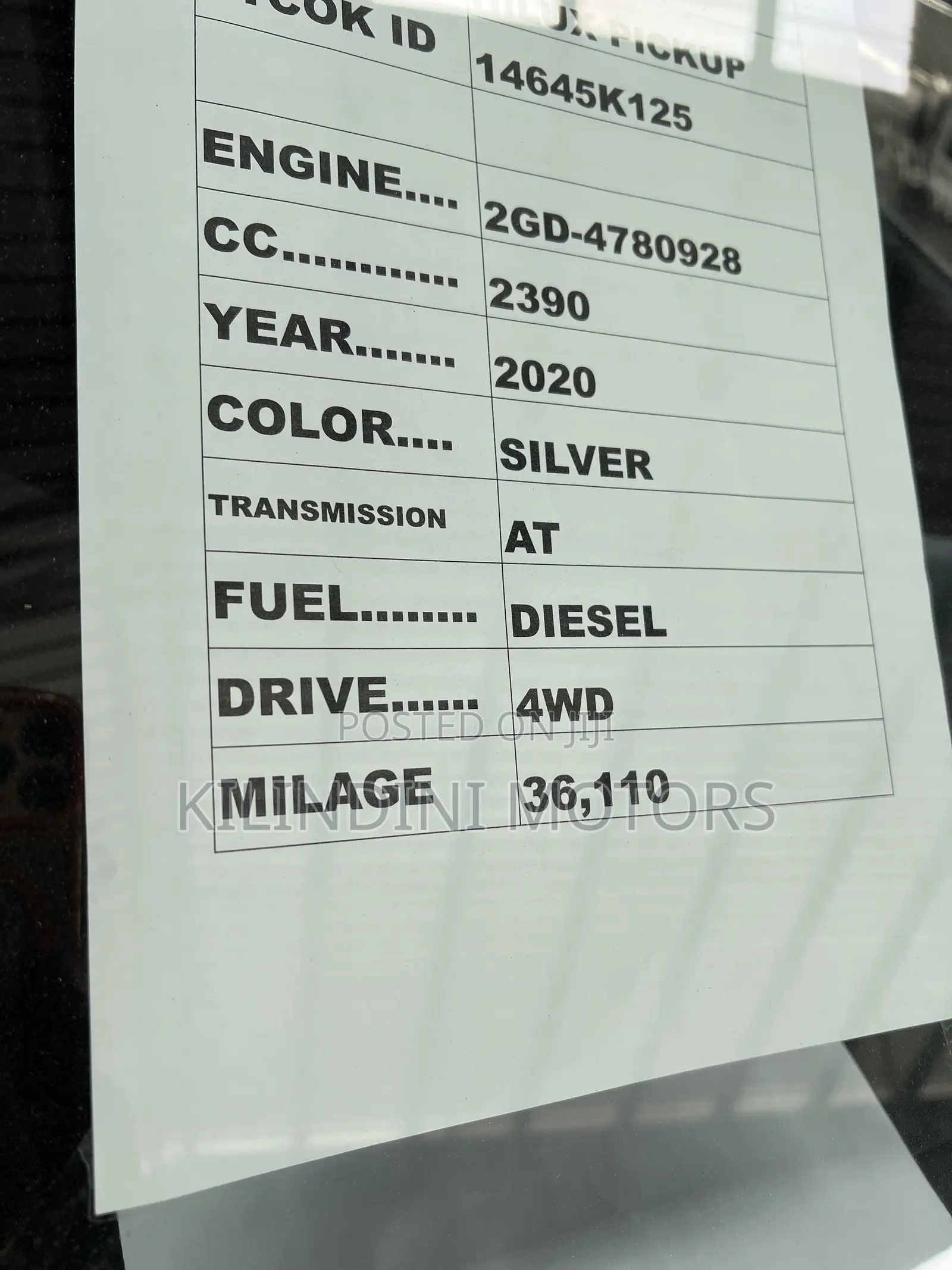 Toyota Hilux 2019 Silver
