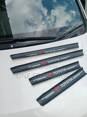4pc Toyota Branded Car Door Threshold Steps Antiscratch Stickers