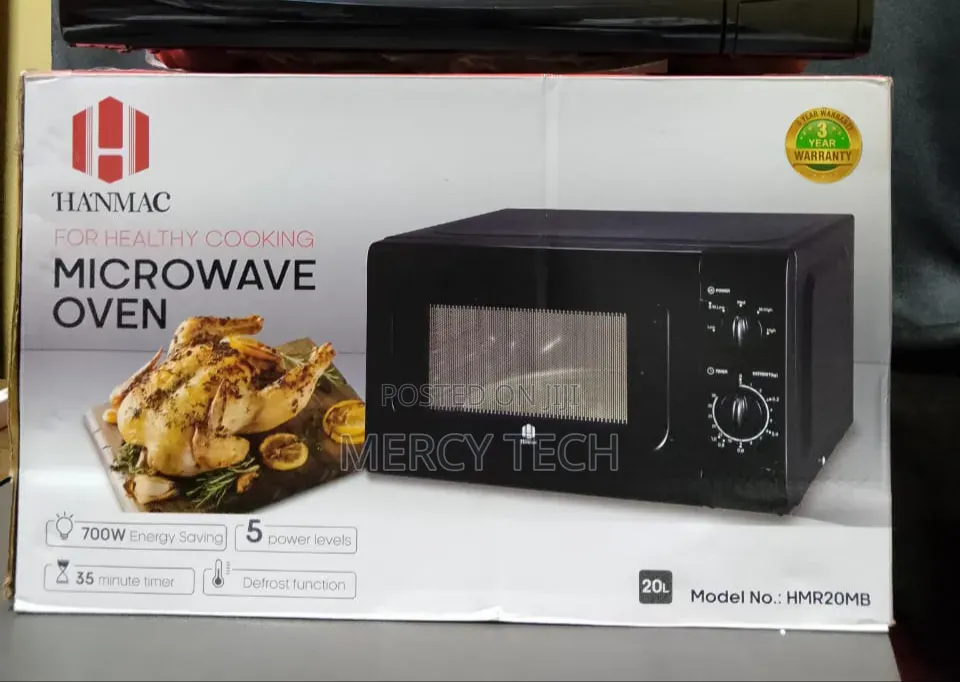 Hanmac 20L Manual Black Microwave (Black)