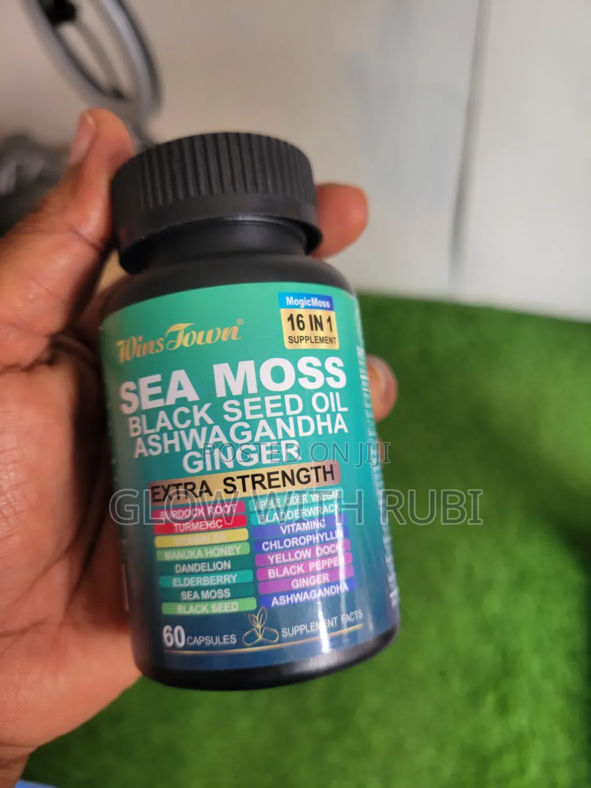 Seamoss & Ashwagandha Capsules With Bladderwrack & Burdock Root