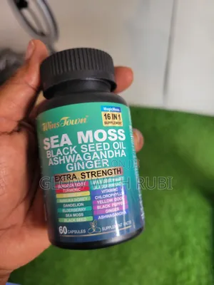 Seamoss & Ashwagandha Capsules With Bladderwrack & Burdock Root