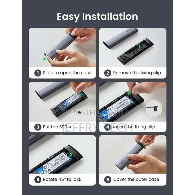 Cm400 (Ug-10903) USB-C to M.2 NGFF 5gbps SSD Enclosure – External M.2