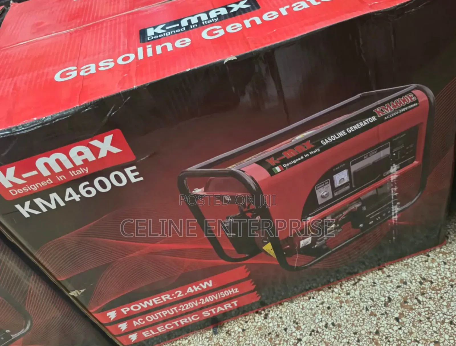 K-Max 4600E 2.4KVA Petrol Generator With Key Start