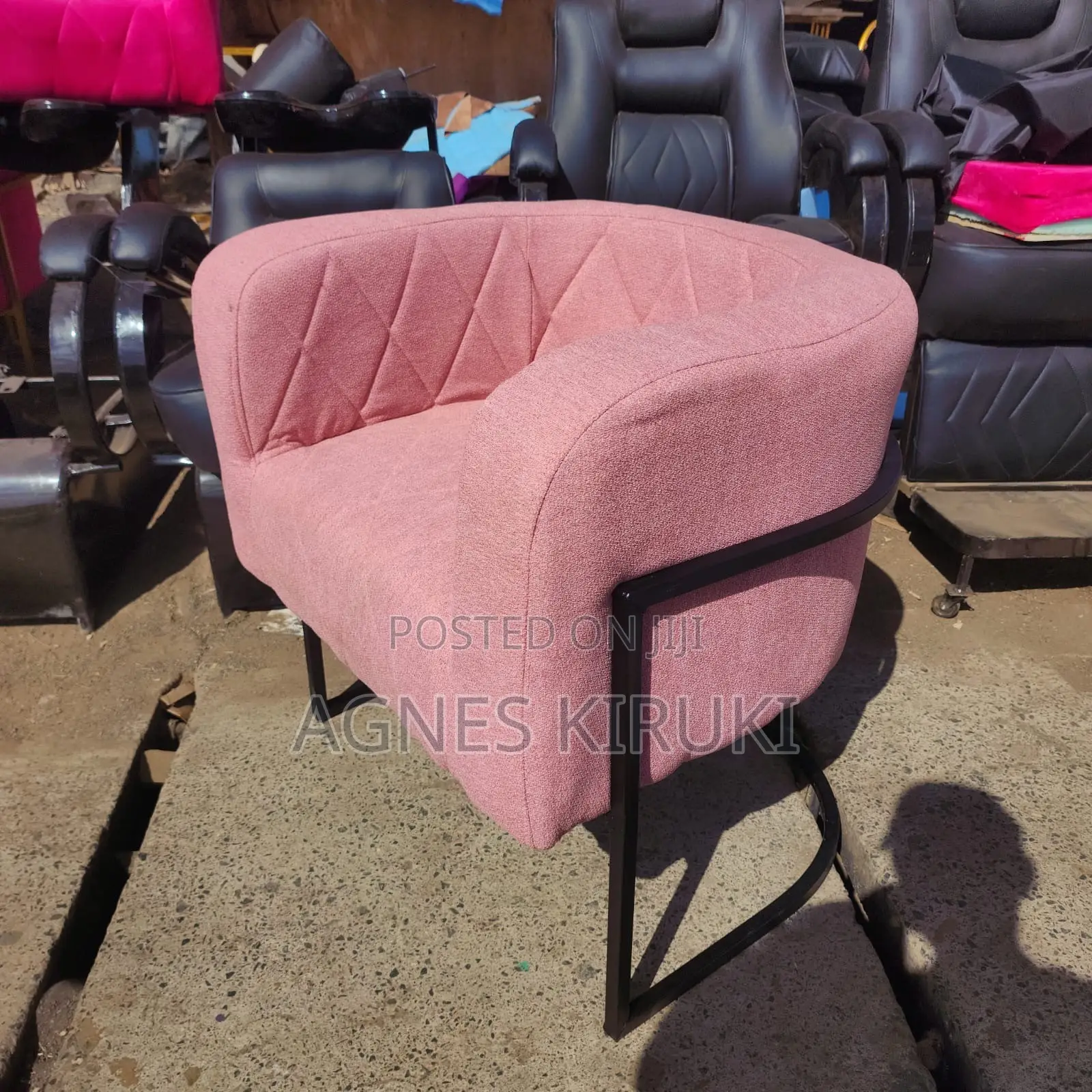 Lavender Purple Styling Chair