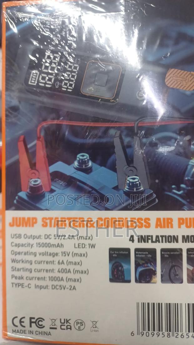 Jump Starter With Cordless Air Pump - thumbnail 3