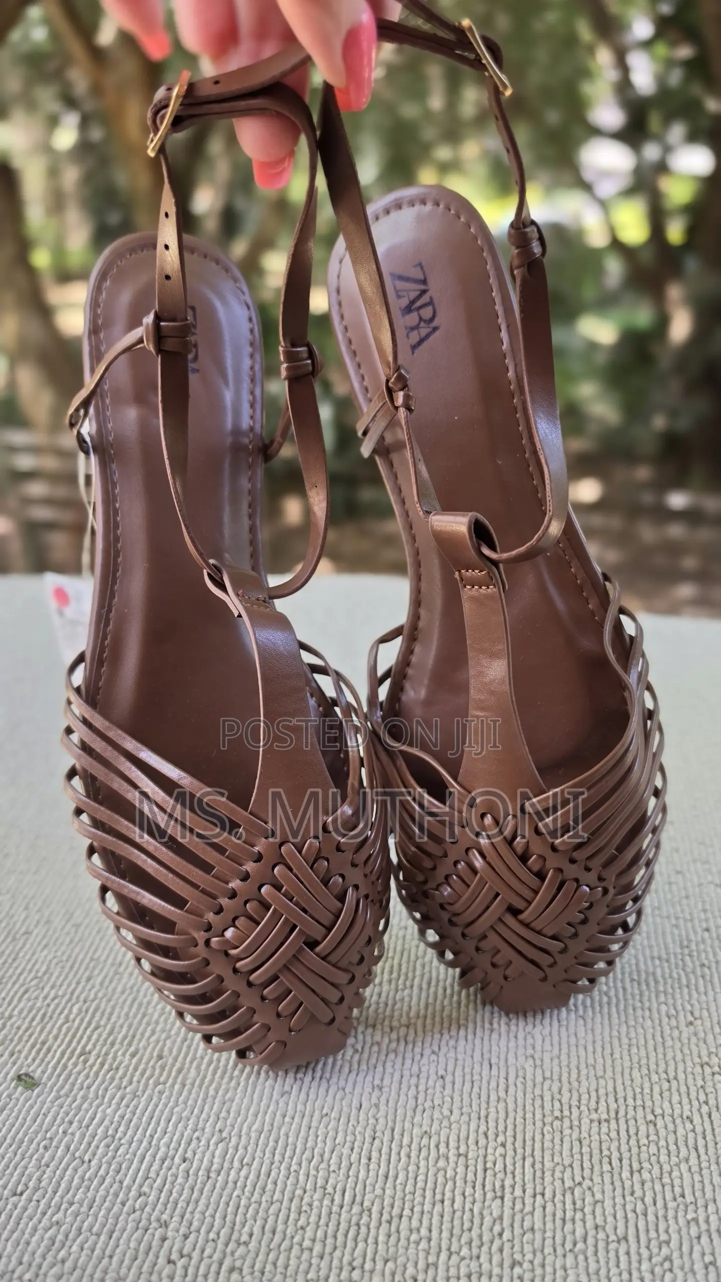 Zara Flat Cage Sandals Size 37-41