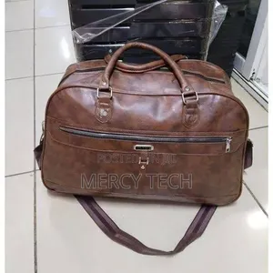 Premium Leather Travel Duffle Bag