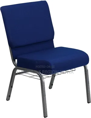 Heavy Duty Church Chair Blue
