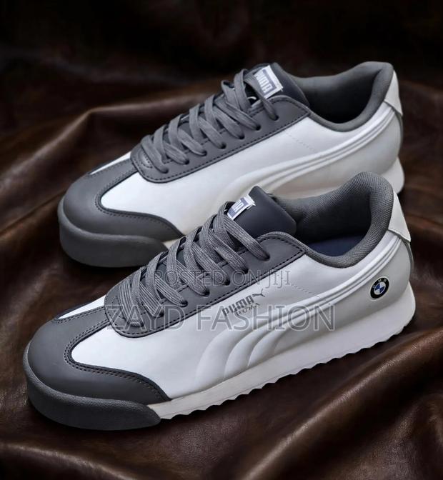 Puma Roma Grey White - main view