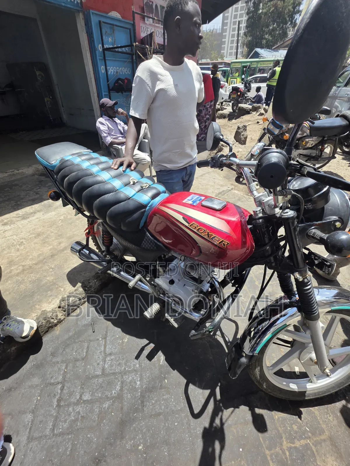 New Bajaj Boxer 100 2025 Red