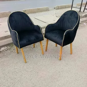 Luxury Manicure Seats or Styling Seats, Black and Gold