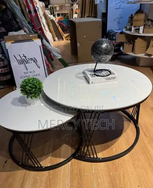 Modern Durable 2-in-1 Marble Nesting Tables