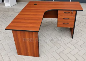 L Shape Office Desk With Drawers
