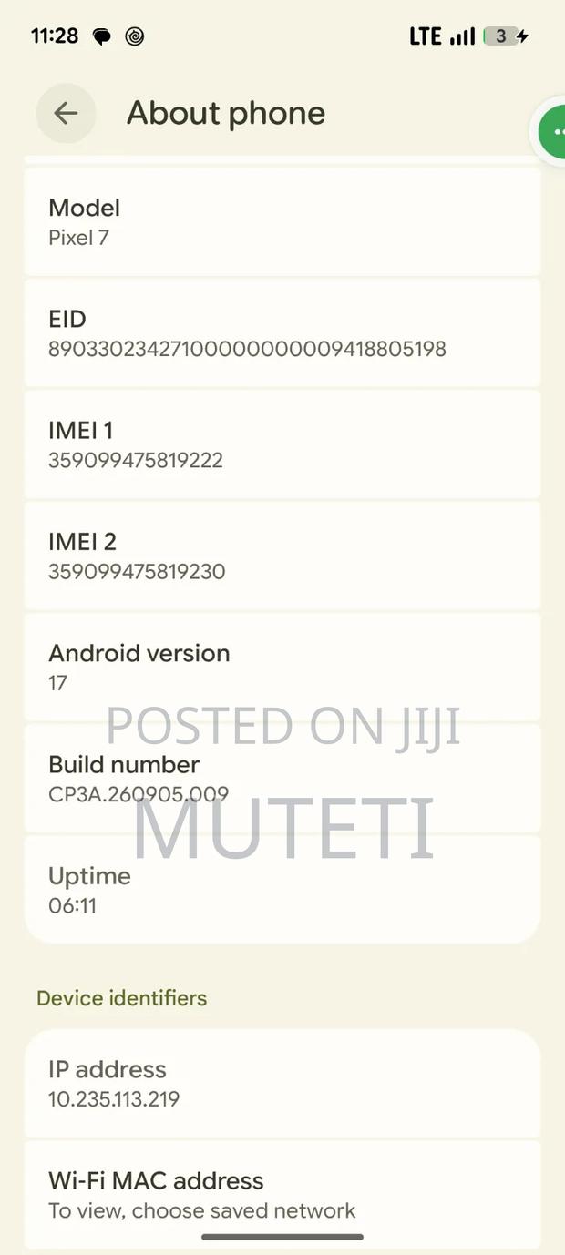 Google Pixel 7 128 GB Black - thumbnail 3