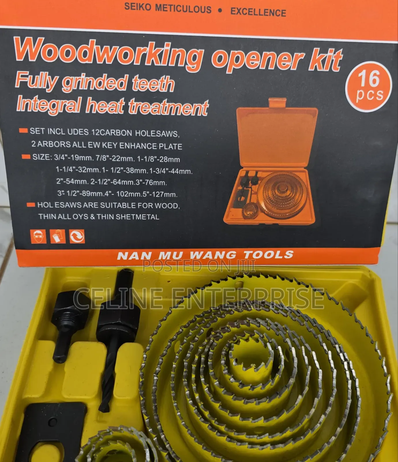 16PCS Multi-Purpose Hole Saw Set