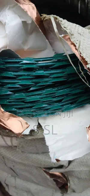 Galvanized Green Razor Wire Kenya | PVC Coated