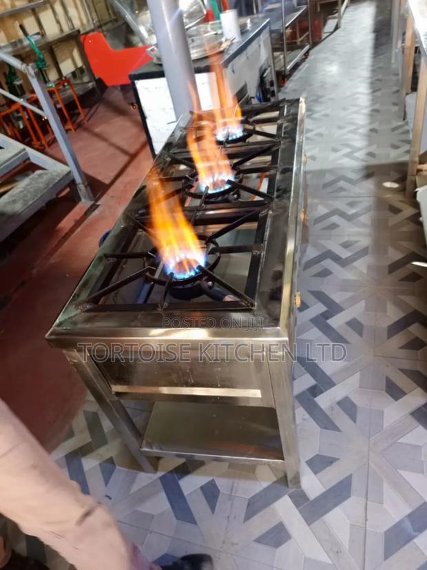 Stainless Steel Commercial 3 Gas Burner Size 1400mm by 560mm