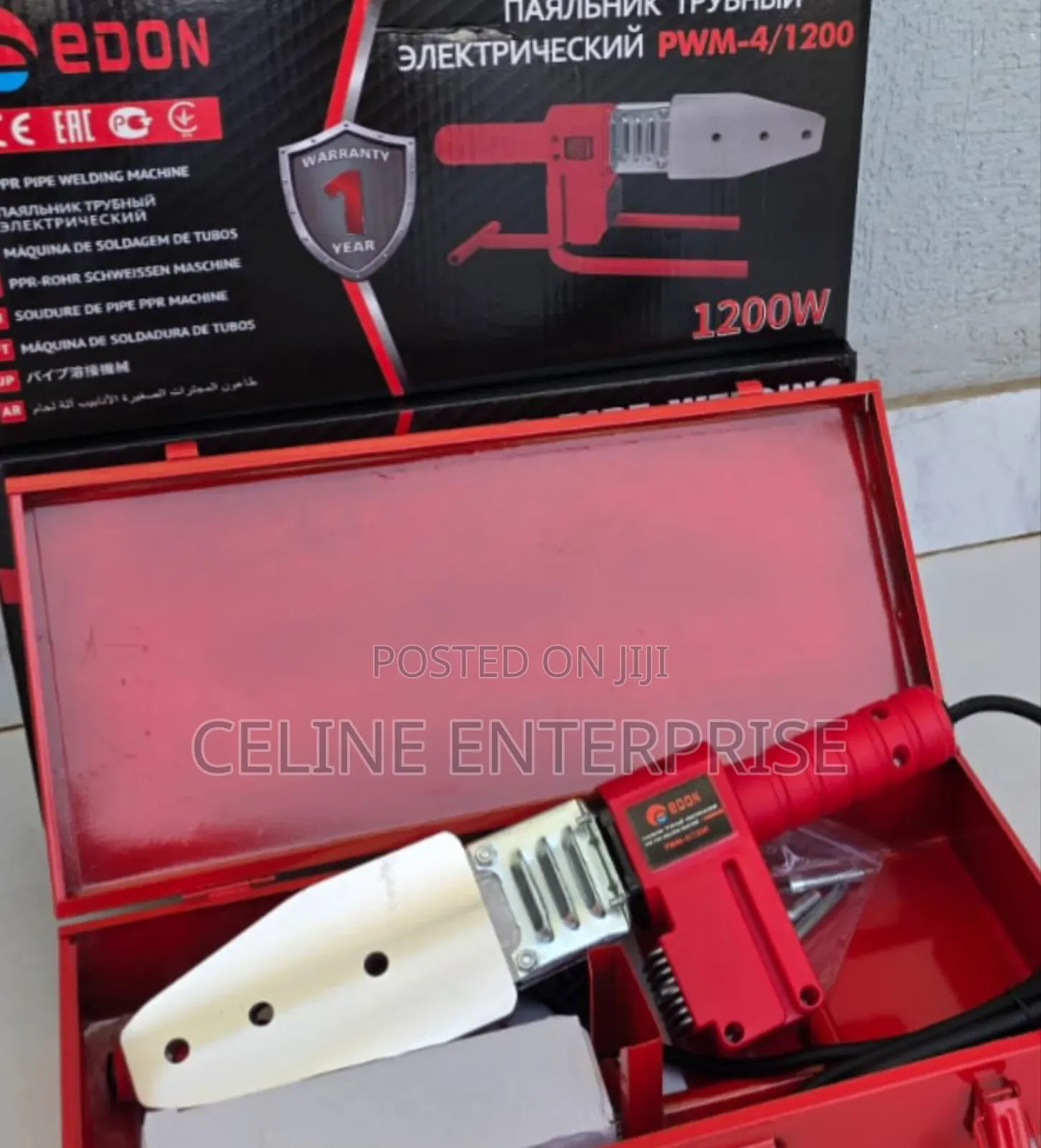 EDON PPR Welding Kit 1200W – Hot Water Pipe Joining Tool