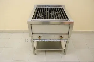 Stainless Steel Commercial Gas Grill Dimensions 70cm by 56cm